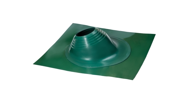 Проходной элемент MF угловой №2 (180-280мм) +240 силиконовый (металлический окрашенный фланец) зеленый