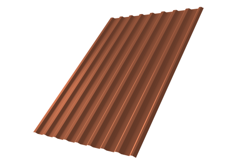 Профнастил С20R 0.45 PE RAL 8004 терракота