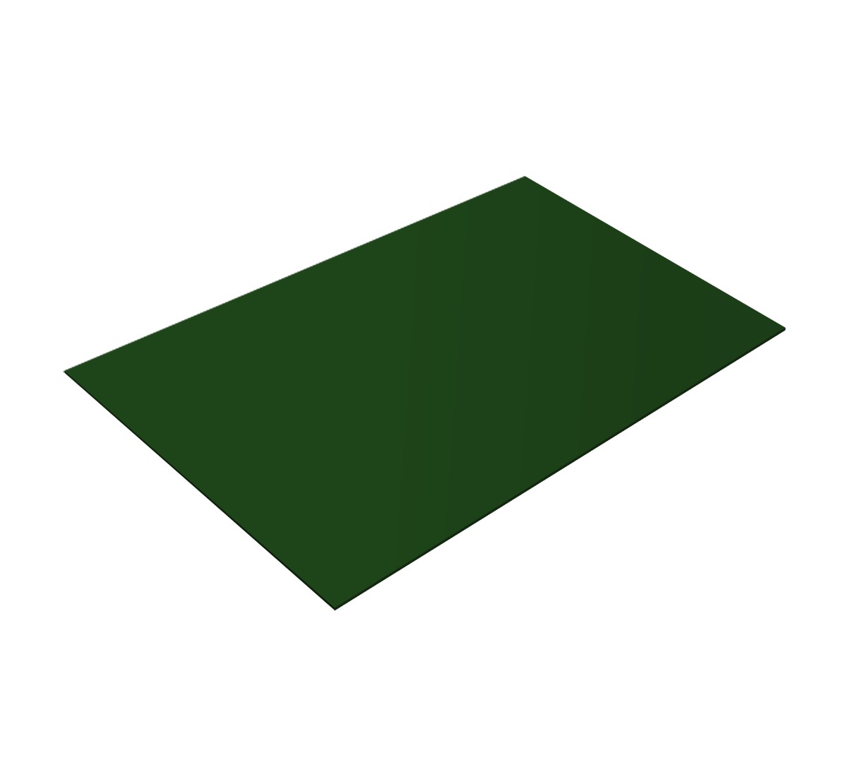 Плоский лист 0,45 PE RAL 6002 лиственно-зеленый