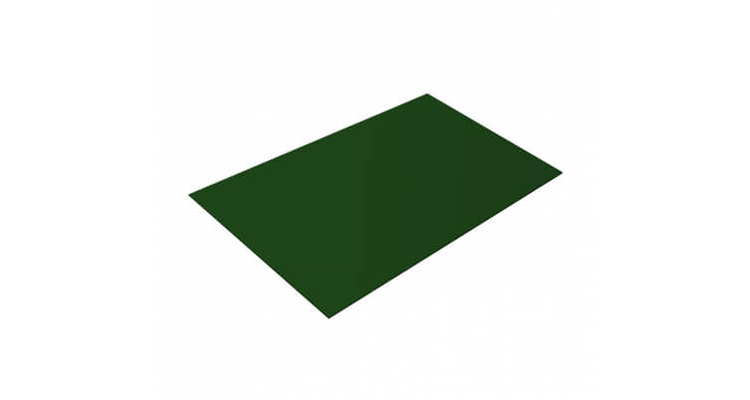 Плоский лист 0,4 PE с пленкой RAL 6005 зеленый мох