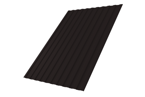 Профнастил С8А 0,5 Satin Мatt RAL 9005 черный