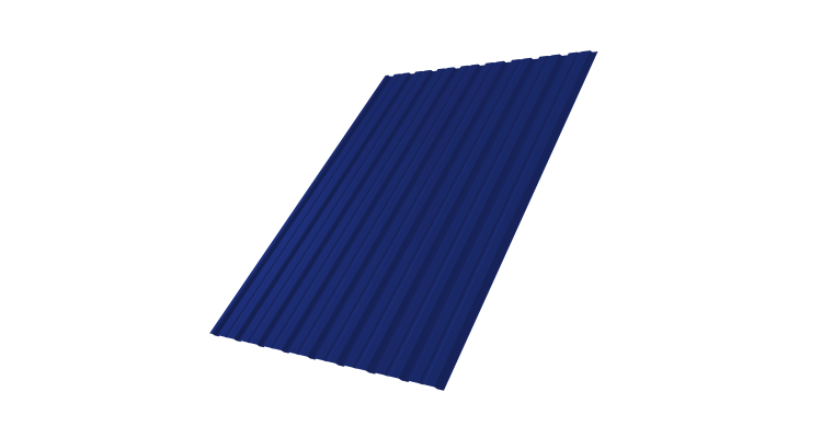 Профнастил С10В 0.45 PE с пленкой RAL 5002 ультрамариново-синий