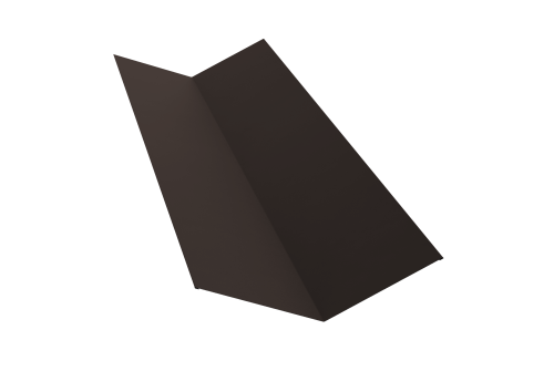 Планка ендовы верхней 145х145 0,4 PE с пленкой RR 32 темно-коричневый (3м)