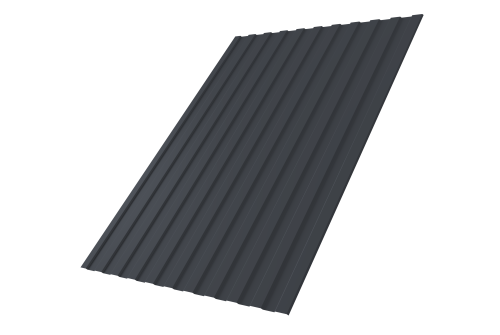 Профнастил С8A 0,5 PurPro RAL 7024 мокрый асфальт