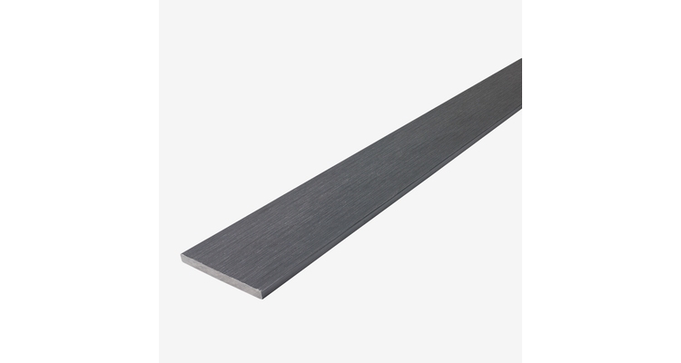 Заборная доска UnoDeck полнотелая Patio 140×12 мм 4м, цвет Серый