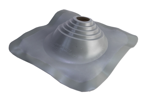 Проходной элемент MF CN угловой №110 (75-200мм) +240 силиконовый (металлический окрашенный фланец) серебро