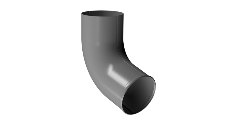 Отвод водосточной трубы Stal Standard, темно-серый