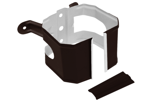 Кронштейн трубы на дерево прямоугольный Vortex Matt RAL 8017