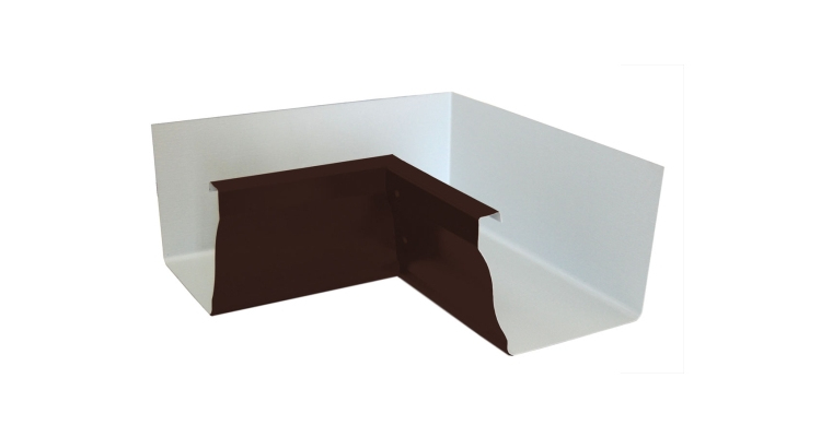 Угол желоба внутренний Vortex Matt 90гр 127мм RAL 8017